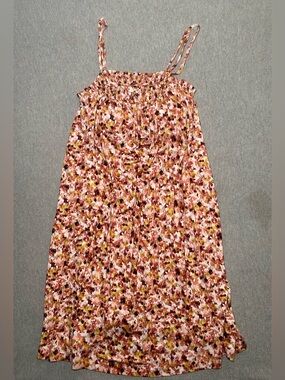 Soma Soft Jersey Flowy Floral Short Dress Shelf Bra Sz XS Soma Wknd